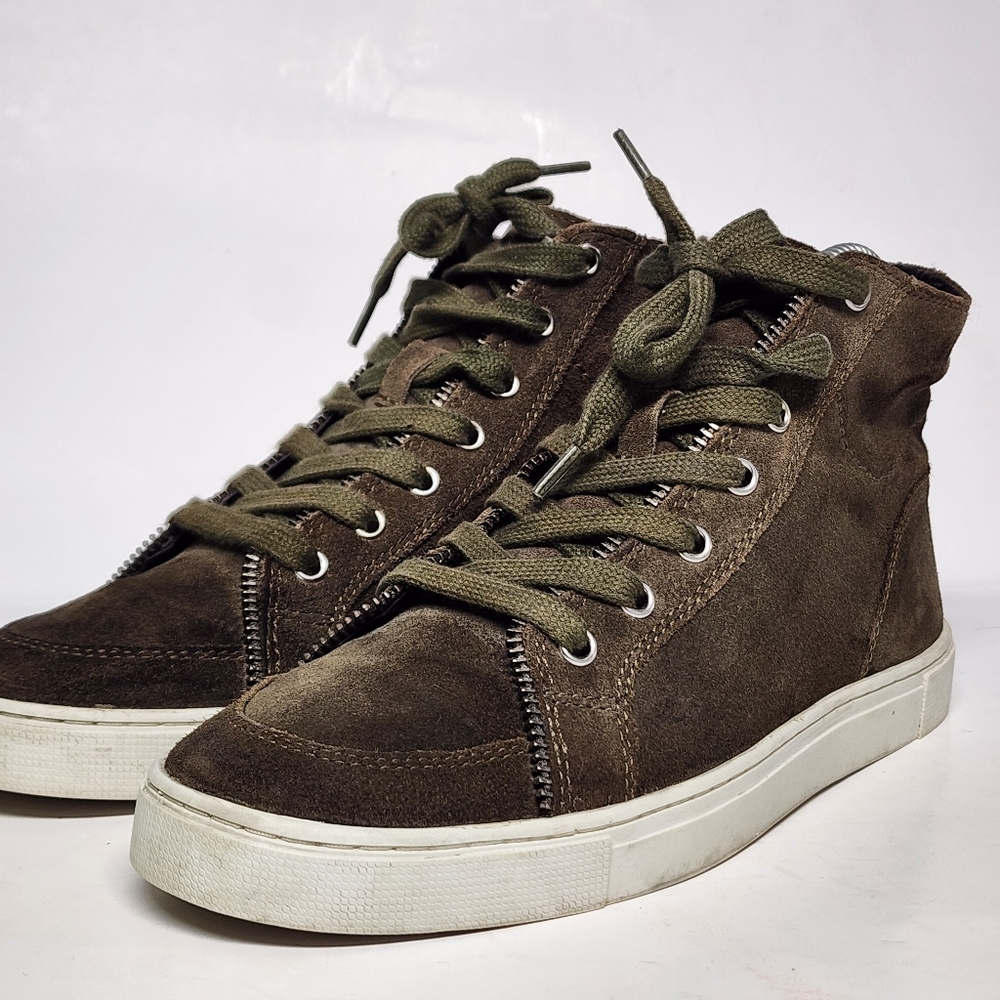 Frye Sindy Moto High, Fatigue, Size 7M